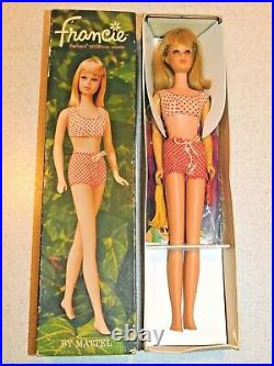 Barbie VINTAGE Blonde STRAIGHT LEG FRANCIE Doll withBox