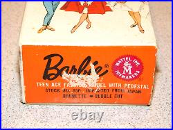Barbie VINTAGE Brunette BUBBLECUT BARBIE Doll withBox