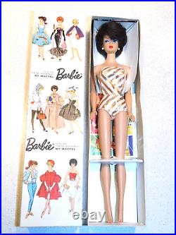 Barbie VINTAGE Brunette COLOR MAGIC FACE BUBBLECUT BARBIE Doll withBox