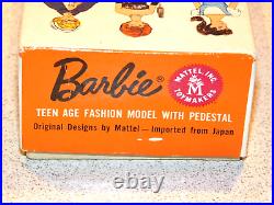 Barbie VINTAGE Brunette COLOR MAGIC FACE BUBBLECUT BARBIE Doll withBox