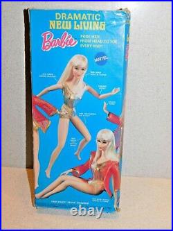 Barbie VINTAGE Brunette DRAMATIC LIVING BARBIE Doll withBOX