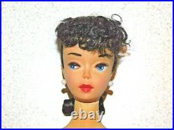 Barbie VINTAGE Brunette PALE #3 PONYTAIL BARBIE Doll withBrown Eye Shadow