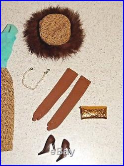 Barbie VINTAGE Complete GOLD N GLAMOUR Outfit withJapan Spike Shoes