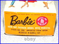 Barbie VINTAGE Redhead BUBBLECUT BARBIE Doll withBox
