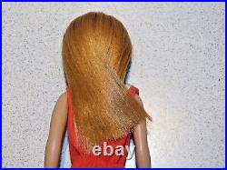 Barbie VINTAGE Redhead STRAIGHT LEG SKIPPER Doll withLINER & BOX