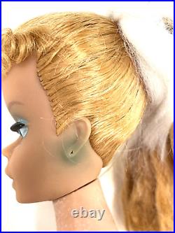Barbie Vintage #4 or #5 Original Blond Ponytail Doll With Box (Model 850)