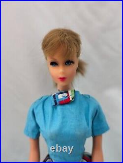 Barbie Vintage Made in Japan 1966, eyelashes, colorful chic spring summer outfit