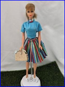 Barbie Vintage Made in Japan 1966, eyelashes, colorful chic spring summer outfit