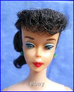 Barbie Vintage Mattel Swimsuit Ponytail Doll Sunglasses Pedestal Japan