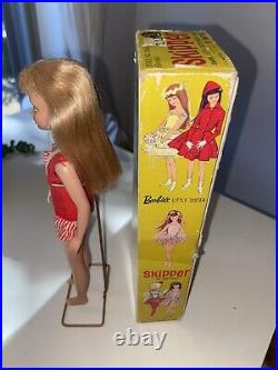 Barbie Vintage Skipper Doll Blonde 1963 Mattel 0950 Japan Straight Leg #1 Stamp