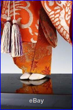 Beautiful Old Vintage Japanese Tiny Noh Dancer Doll -Hagoromo- Nijyo Product
