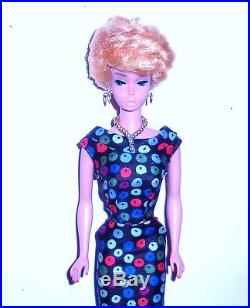 Beautiful Vintage 1961 Platinum Blonde Bubble Cut Barbie 850 Japan Mint