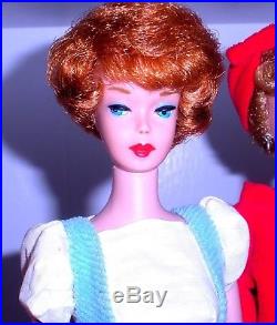 Beautiful Vintage 1961 Titian Redhead Bubble Cut Barbie 850 Japan Mint