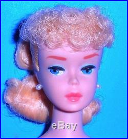 Beautiful Vintage 1962 Lemon Blonde Ponytail Barbie 850 Japan Mint