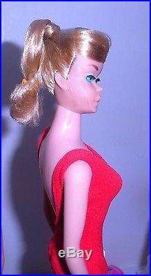 Beautiful Vintage 1964 Ash Blonde Swirl Ponytail Barbie 850 Japan Mint