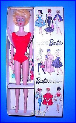 Beautiful Vintage 1966 Lemon Blonde Bubble Cut Barbie 850 Japan Mint NRFB