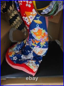 Beautiful Vintage Japanese Oyama Ningyo Fuji Musume (Wisteria Maiden) Display