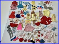 Big Vintage 1960's Mattel Barbie Lot Skipper Chris Dolls Clothes & Accessories