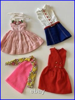 Big Vintage 1960's Mattel Barbie Lot Skipper Chris Dolls Clothes & Accessories