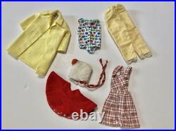 Big Vintage 1960's Mattel Barbie Lot Skipper Chris Dolls Clothes & Accessories