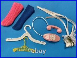 Big Vintage 1960's Mattel Barbie Lot Skipper Chris Dolls Clothes & Accessories