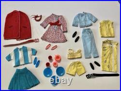 Big Vintage 1960's Mattel Barbie Lot Skipper Chris Dolls Clothes & Accessories