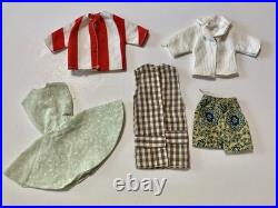 Big Vintage 1960's Mattel Barbie Lot Skipper Chris Dolls Clothes & Accessories