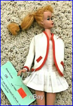 Breathtaking Vintage #4 Long Blonde Ponytail Barbie Tennis Anyone Dressed Doll