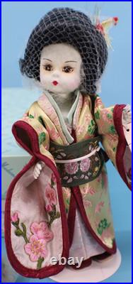 Collectible Japanese Doll by Madame Alexander #28545 with Stand, Box