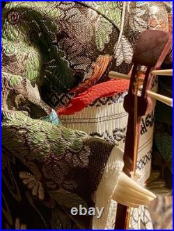 Collectible Vintage 16 Japanese Geisha Doll With All Accessories And Glass Case