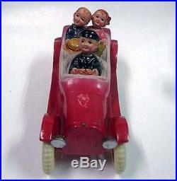 Convertible Car Celluloid Figure Doll Toy Japan Vintage Befor WWII75