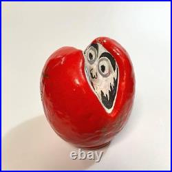 Daruma Doll Aiai Daruma Japanese Folk Art Rare Vintage Betsuho Onsen