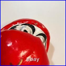 Daruma Doll Aiai Daruma Japanese Folk Art Rare Vintage Betsuho Onsen
