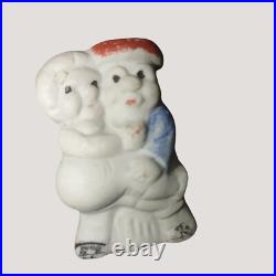 Dolls Figurines Japanese Penny Bisque Original Box 1930 Vintage Hand painted
