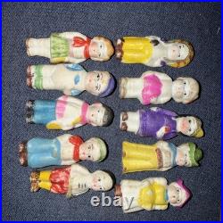 Early 1900's Bisque Dolls Set of 10 Made In Japan NOT IN orginal Box 2 1/2