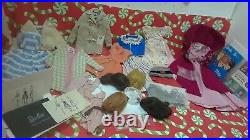 Early-Vintage Barbie Clothing and Accessories Lot GC to EC 1960s B&W Tags