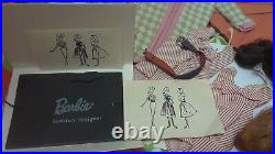 Early-Vintage Barbie Clothing and Accessories Lot GC to EC 1960s B&W Tags