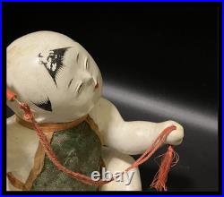 Edo Antique Gosho Doll Sumo Gyoji(Sumo referee) Gofun Ningyo