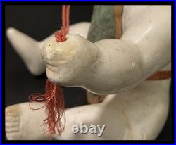 Edo Antique Gosho Doll Sumo Gyoji(Sumo referee) Gofun Ningyo