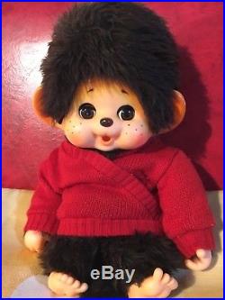 F/S Vintage Authentic Toho Daisuke Monchhichi Monkey Doll 13 Sleep Eyes Japan