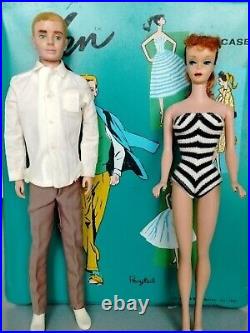 Fantastic Lot of Vintage Barbie Ken Mattel Dolls Clothes Accessories Good-EXC