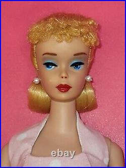 GORGEOUS Vintage Barbie Blonde Ponytail # 4, 1960, JAPAN, TM Solid Body, Dressed