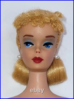 GORGEOUS Vintage Barbie Blonde Ponytail # 4, 1960, JAPAN, TM Solid Body, Dressed