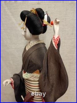 Geisha Japanese Doll Vintage Kimono Ningyo Hakata Maiko Girl Traditional