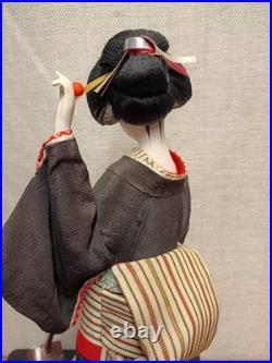 Geisha Japanese Doll Vintage Kimono Ningyo Hakata Maiko Girl Traditional