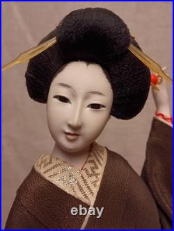 Geisha Japanese Doll Vintage Kimono Ningyo Hakata Maiko Girl Traditional