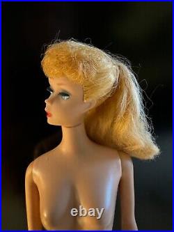 Gorgeous 1961 Japan Vintage #5 Blonde Ponytail Barbie Doll Barbie body, no green