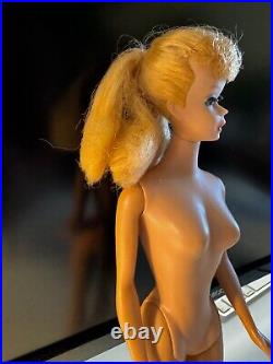 Gorgeous 1961 Japan Vintage #5 Blonde Ponytail Barbie Doll Barbie body, no green