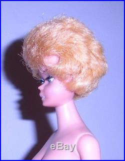 Gorgeous Vintage 1964 Platinum Blonde Bubble Cut Barbie 850 Japan Mint
