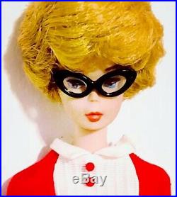 HTF Vintage 1966 Honey Blonde Bubble Cut Student Teacher Barbie 850 Japan Mint